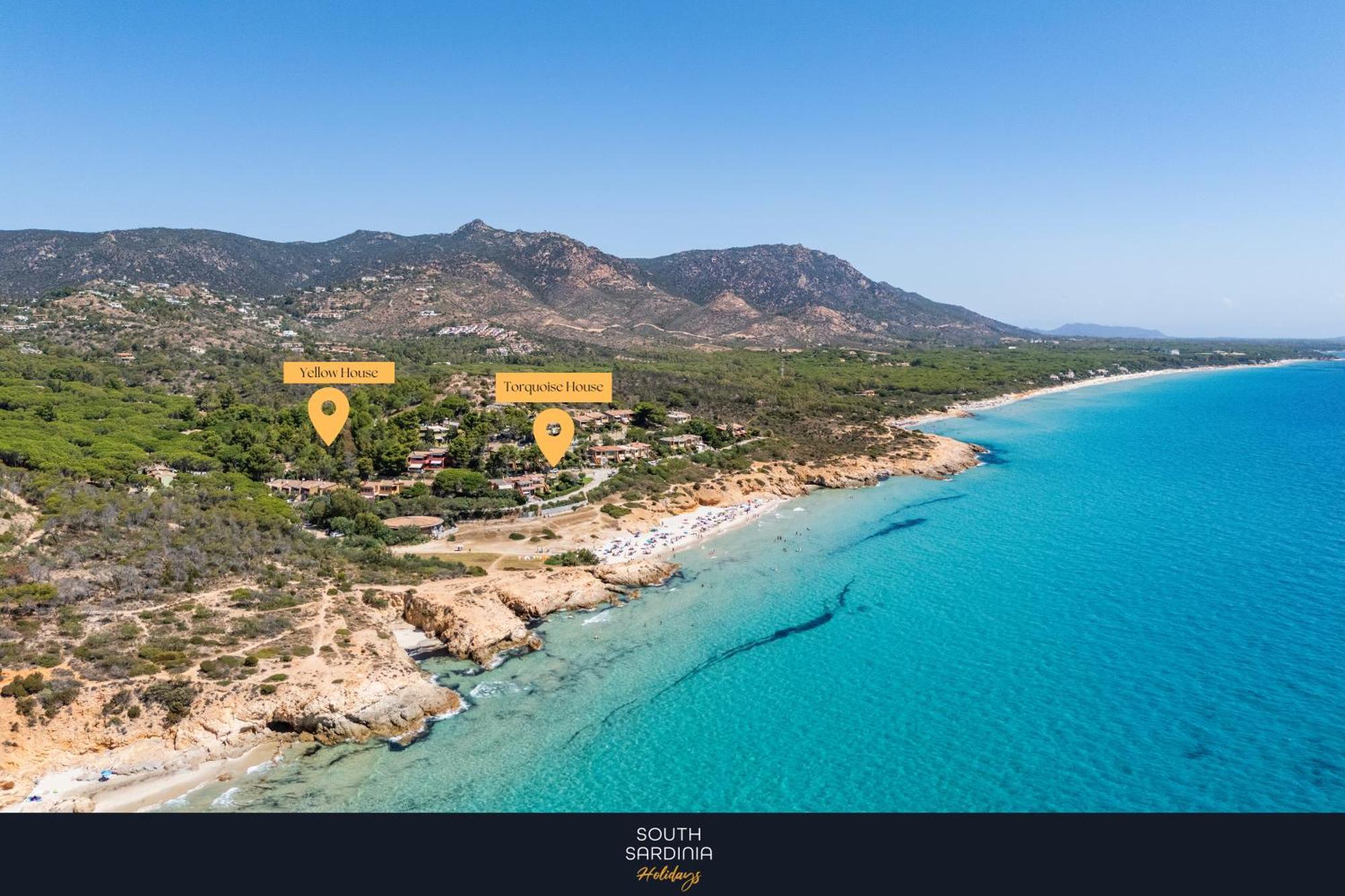 Pinus Village Apartments, 100M To Beach Santa Margherita di Pula Exteriör bild